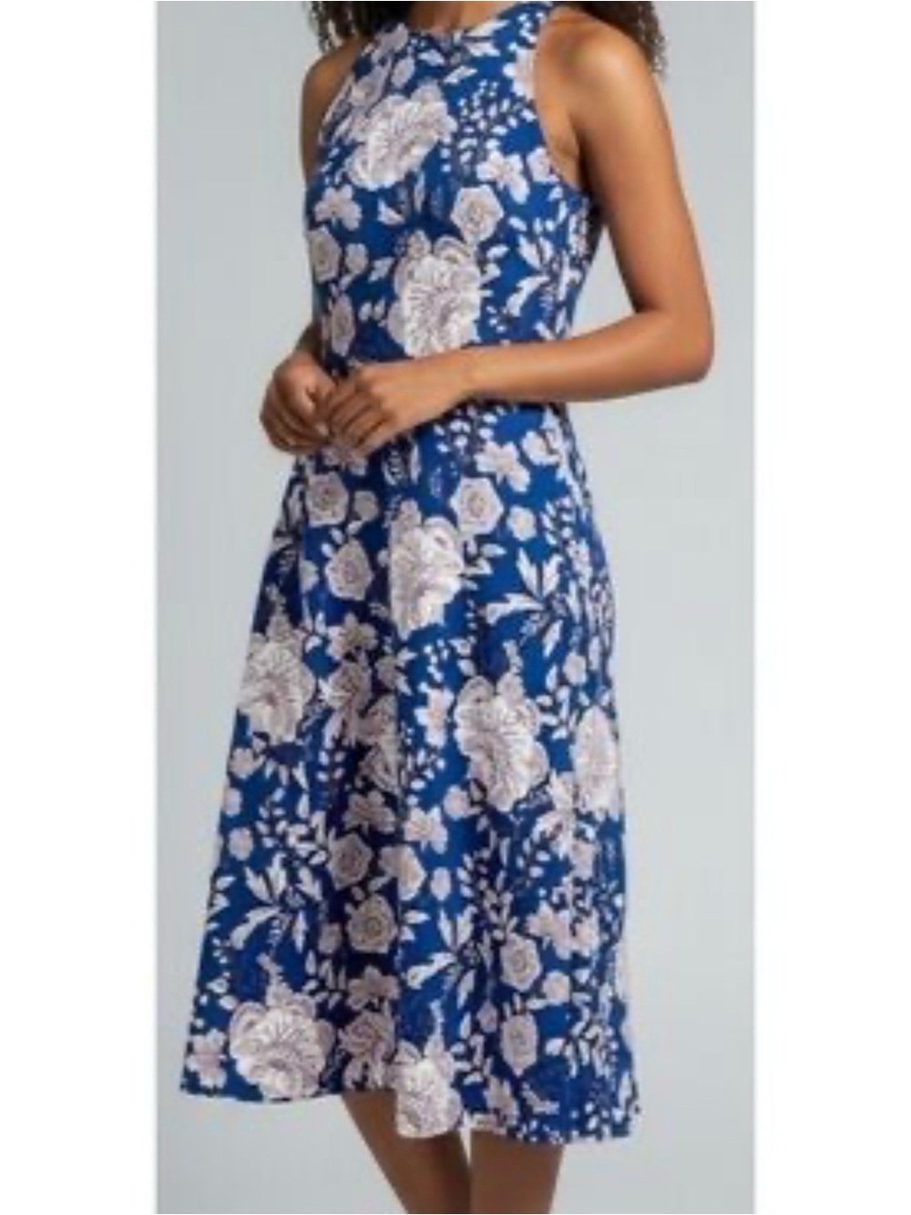 Banana Republic Sleeveless Fit And Flare Floral Dress Size 4